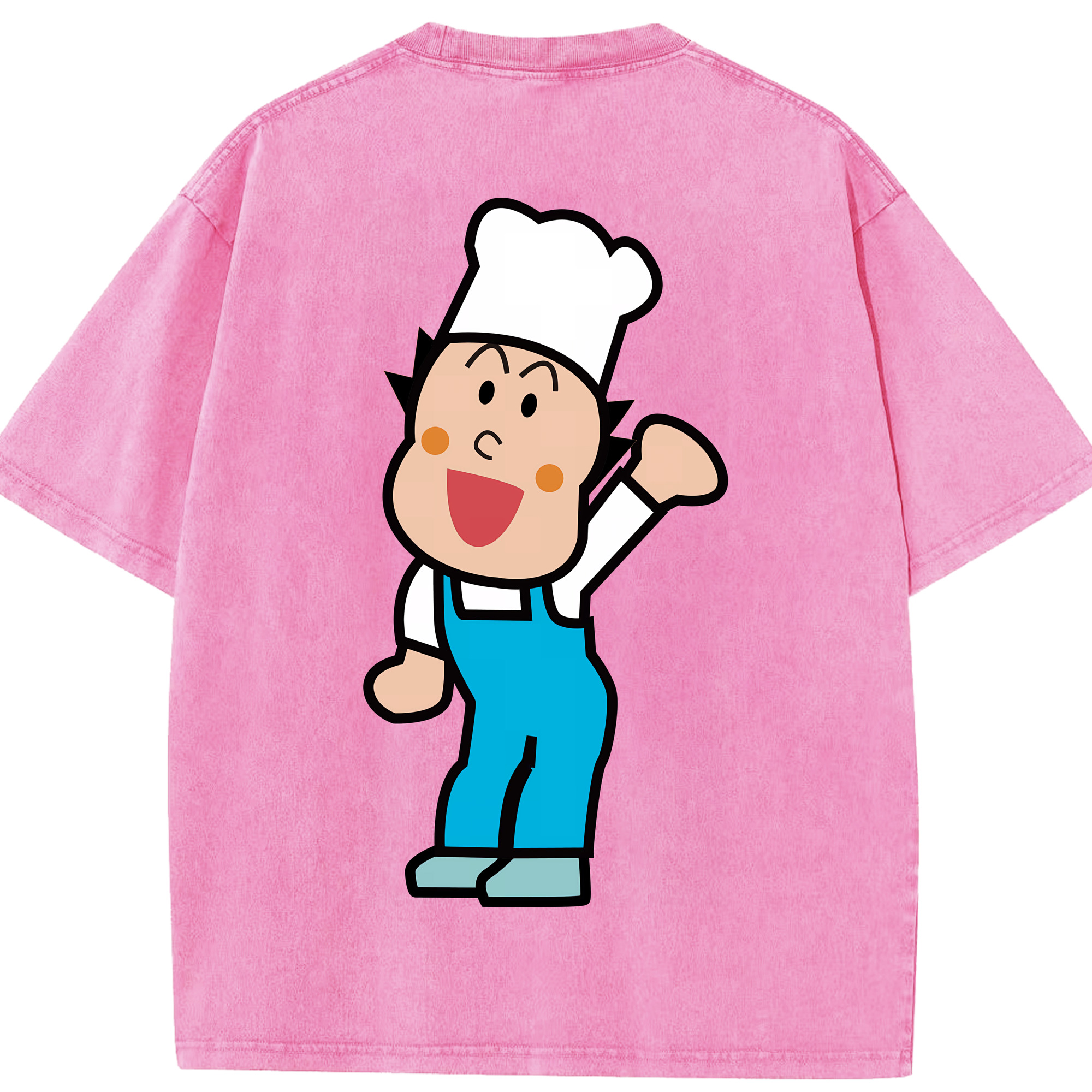 （画像用） アンパンマン Anpanman 綿100% ヴィンテージ風 半袖Tシャツ（背面プリント）
